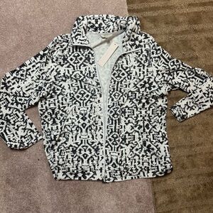 Laura Ashley Black and Grey Patterned Jacket